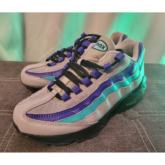 Nike Air Max 95 Aqua Wolf Grey Athletic Running Shoes Men’s Size 5 (AT2865-001) - Picture 1 of 14